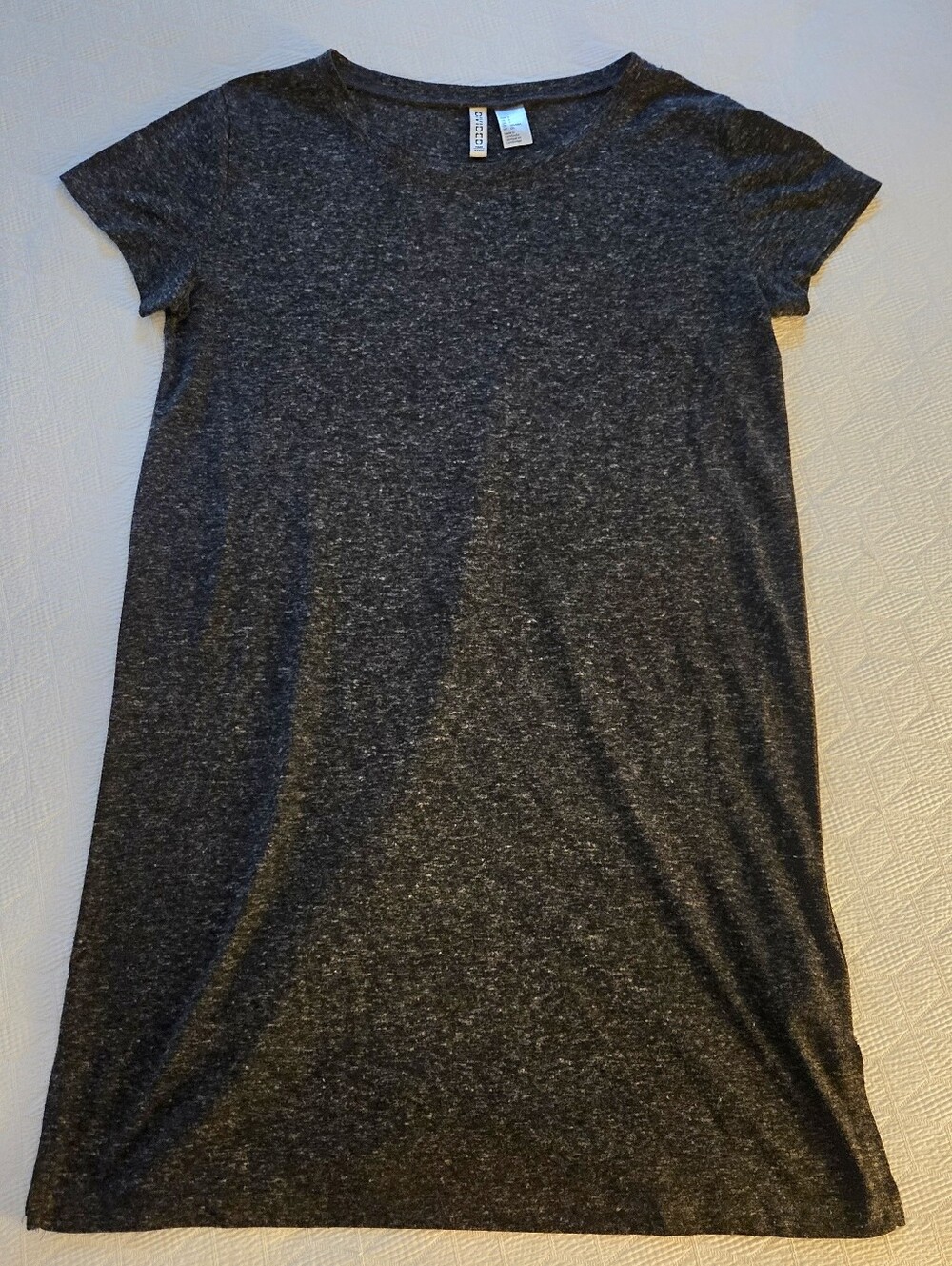 H&M Dark Heather Charcoal Short Sleeve Tee